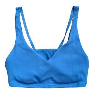 AERIE American Eagle Womens Size Large Offline Blue Seamless Bralette Bra NWOT